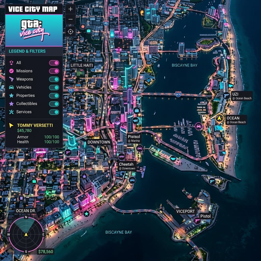 GTA6 Interactive Map Preview
