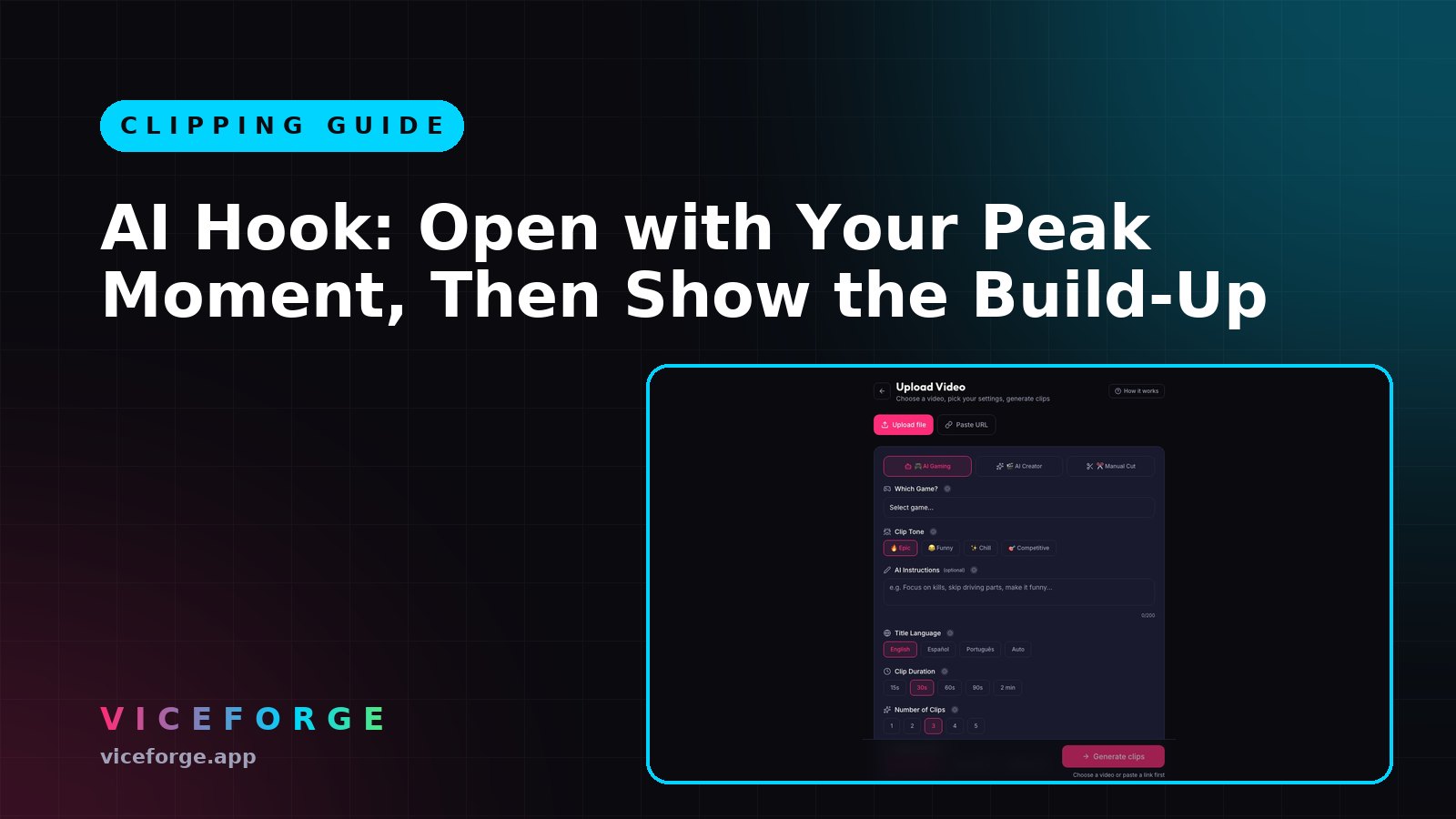 AI Hook: Open with Your Peak Moment, Then Show the Build-Up