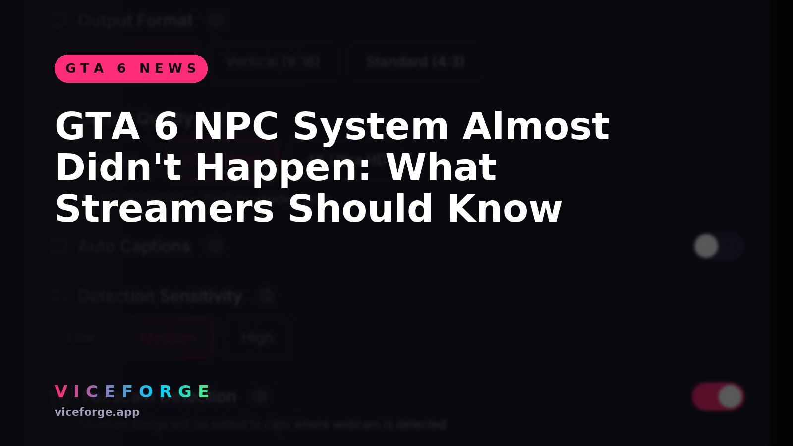 GTA 6 NPC System Almost Didn't Happen: What Streamers Should Know