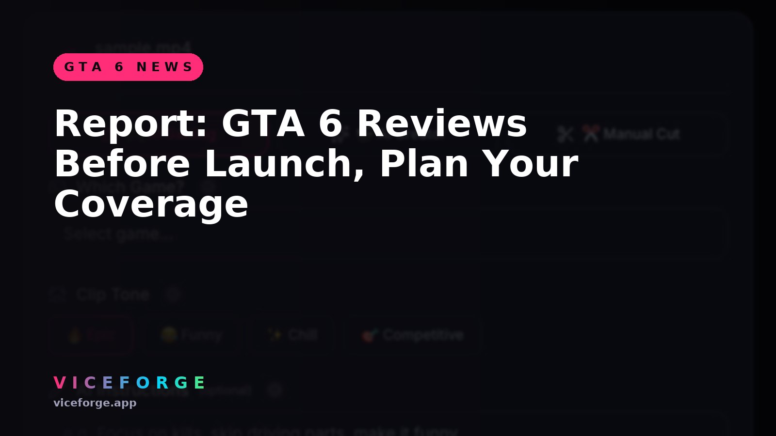 Report: GTA 6 Reviews Before Launch, Plan Your Coverage