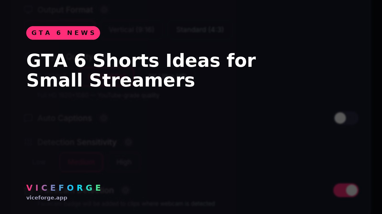 GTA 6 Shorts Ideas for Small Streamers