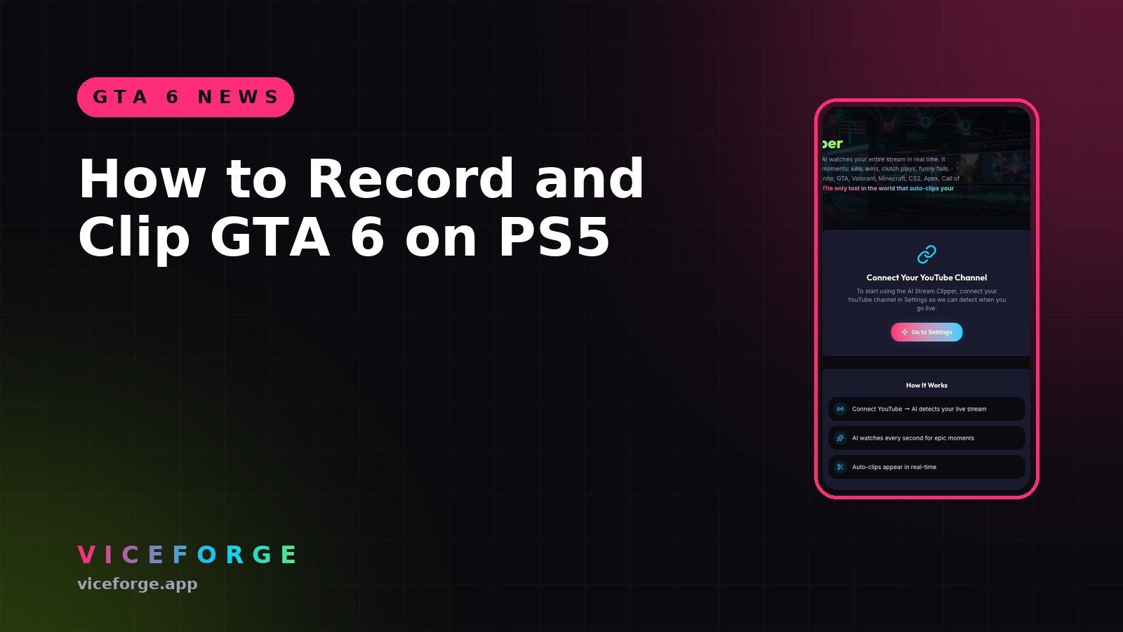 How to Record and Clip GTA 6 on PS5