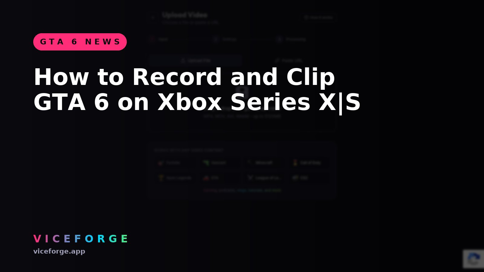 How to Record and Clip GTA 6 on Xbox Series X|S
