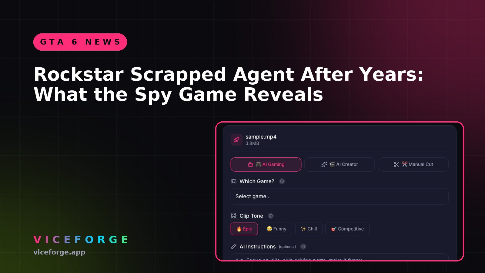 Rockstar Scrapped Agent After Years: What the Spy Game Reveals