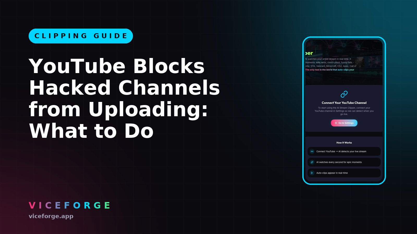 YouTube Blocks Hacked Channels from Uploading: What to Do