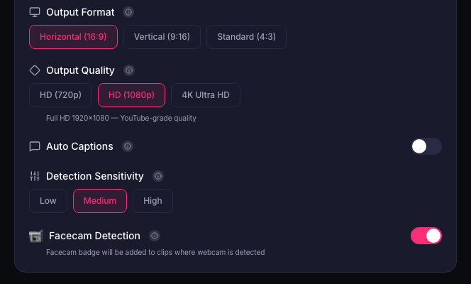 ViceForge output: vertical clip with captions and facecam